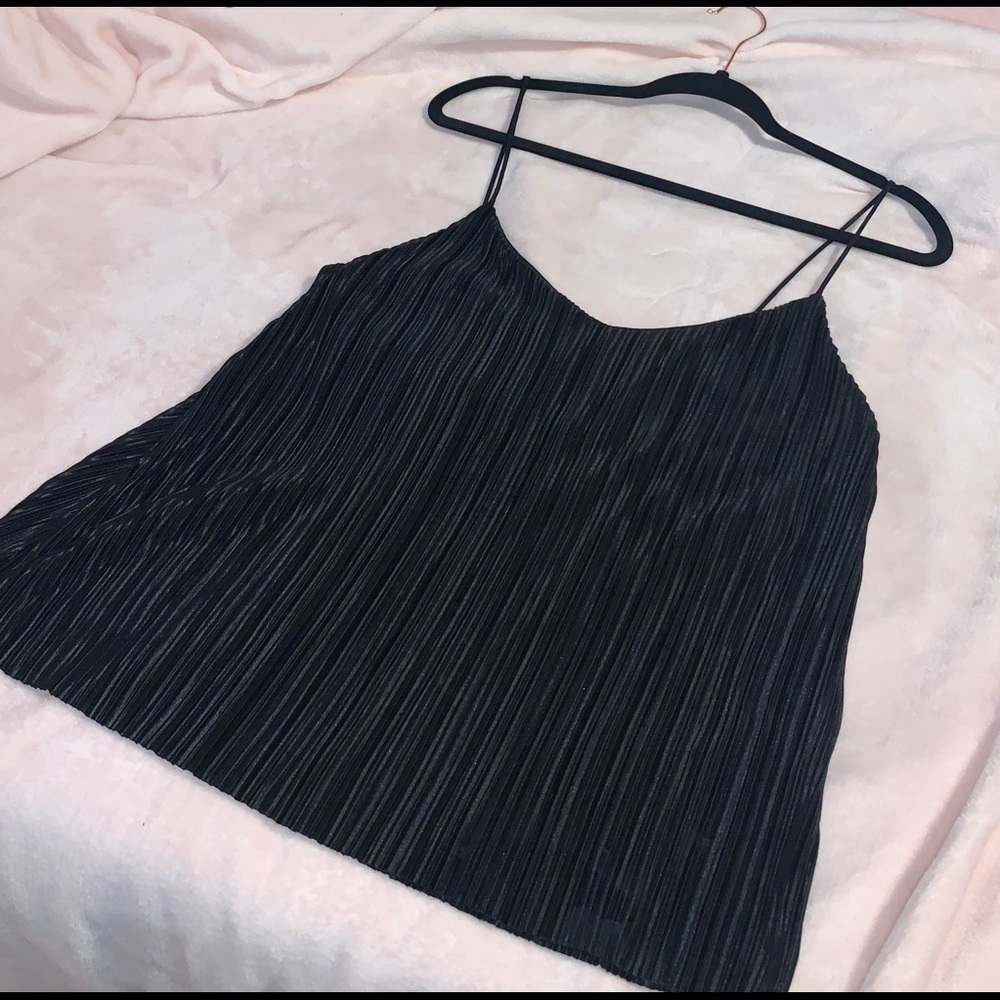 Black sexy silk top size medium, brand H&M.